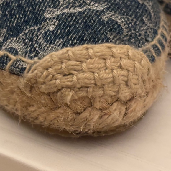 Celine Blue Denim And Silver Color Espadrilles - Picture 7 of 12